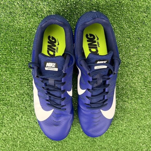 Nike Zoom Rival‎ S 9 Men's 11 Cleats w/Spikes Navy White 907564 401 Racing Shoes - Picture 17 of 17